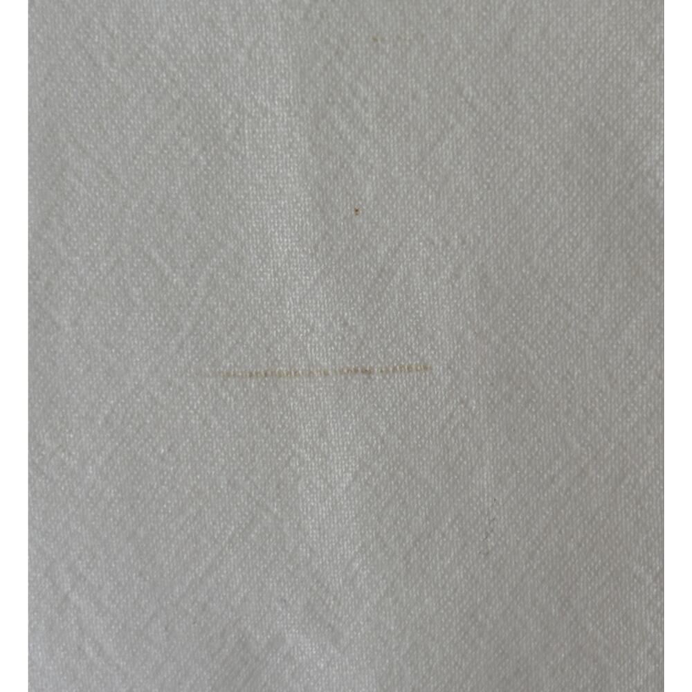 Eileen Fisher Women’s Ivory Linen Blend Band Collar Button Front Blouse *Large* - Picture 4 of 10